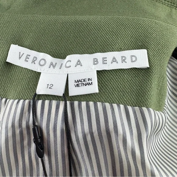 Veronica Beard Army Green "Sevi" single-breasted dickey jacket NWT 12 - Picture 12 of 14